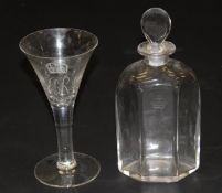 A decanter marked "George VI 1937",