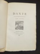 PHOEBE ANNA TRAQUAIR & JOHN SUTHERLAND BLACK "Dante" with illustrations by Phoebe Anna Traquair and