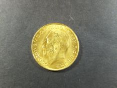 A George V 1922 gold sovereign