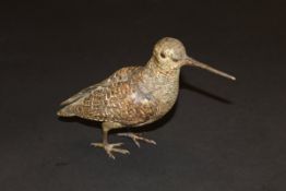 FRANZ BERGMAN (AUSTRIAN) (1898-1963) cold-painted bronze figure of a woodcock, 16.5 cm high (ARR)