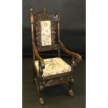 A 19th Century laburnum hall chair,