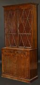 A 19th Century mahogany bookcase cabinet,