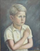 WALFORD "Young boy in white shirt", oil on canvas,