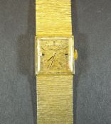 A ladies Ardath 18 carat gold cased wristwatch,