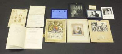 A collection of various Royal ephemera including photographic study by Baron of Henry Duke of