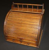 A Victorian mahogany desk top stationery cabinet,