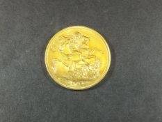 A Victorian 1900 gold sovereign