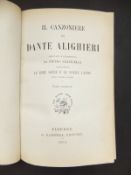 PIETRO FRATICELLI "Opere Minori di Dante Alighieri", three volume set : Volume I "Il Canzoniere,