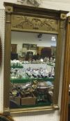 A 19th Century giltwood and gesso framed pier glass CONDITION REPORTS Wear, chips and losses.