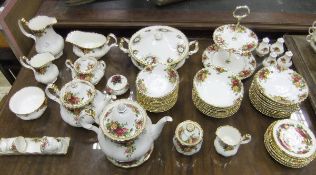 A large collection of Royal Albert "Old Country Roses" pattern dinner, tea and coffee wares,