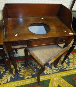 An early Victorian mahogany washstand,