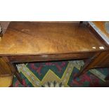 A 19th Century mahogany hall table on square tapered legs