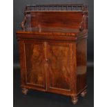 A late Regency mahogany chiffonier,