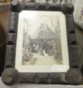 Assorted Victorian black and white family photographs, together with ENGLISH SCHOOL "Still life",