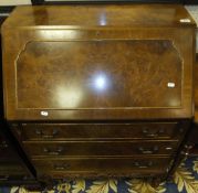 A Victorian mahogany dressing table with mirror over a single drawer on turned legs to castors and