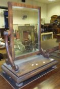 A 19th Century mahogany dressing mirror
