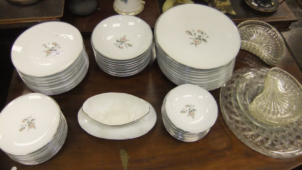 A collection of Royal Doulton "Cambridge" pattern tea wares to include cups and saucers,