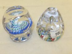 Two Whitefriars millefiore paperweights with signature / date cane, both for 1978 CONDITION