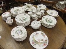 A collection of Wedgwood Barlaston "Mandarin" pattern dinner wares to include two lidded tureens,