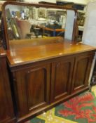 A Victorian mahogany sideboard,