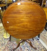 A 19th Century mahogany tea table,