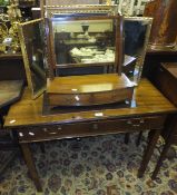 A 19th Century mahogany rectangular side table with single drawer on square legs,