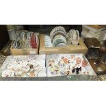 Two boxes of decorative china,