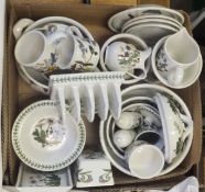 A collection of Portmeirion "Botanic Garden" table wares to include fruit bowl, lidded tureen, vase,