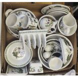 A collection of Portmeirion "Botanic Garden" table wares to include fruit bowl, lidded tureen, vase,