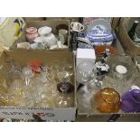 Four boxes of assorted chinawares to include various jardiniers, tureens, decorative china, etc.