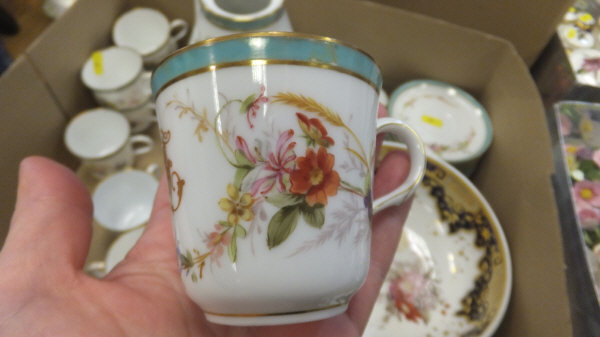 A Foley China 1937 Coronation souvenir cup and saucer decorated with Royal carriage, a 19th - Image 12 of 16