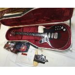 A BMG "Brian May Red Special" electric guitar, Serial No. BHM10086, with strap, Hiscox hard case,