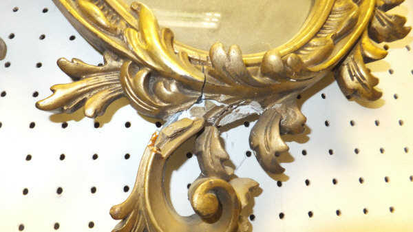 A giltwood and gesso wall mirror in the Rococo taste CONDITION REPORTS Overall with quite a lot of - Image 5 of 5