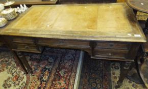 A 19th Century rectangular mahogany writing desk,