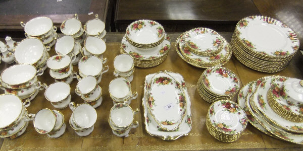 A large collection of Royal Albert "Old Country Roses" pattern dinner, tea and coffee wares, - Image 2 of 2