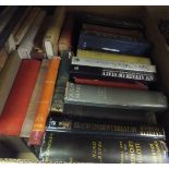 Sixteen boxes of assorted books to include fiction and titles on ornithology,
