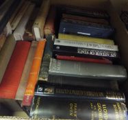 Sixteen boxes of assorted books to include fiction and titles on ornithology,