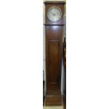 A circa 1800 mahogany cased long case clock of small proportions, the regulator movement with