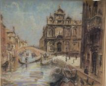 BARRINGTON BROWNE "Venice", pastel, signed lower right,