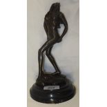 AFTER ALDO VITALEH "Nude study", bronze,