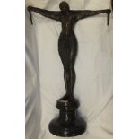 AFTER CHIPARUS "Art Deco dancer", bronze,