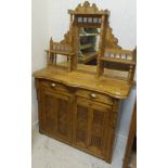 A 19th Century pine mirrored back Irish chiffonier,