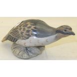 A Royal Copenhagen porcelain partridge, model 2261 CONDITION REPORTS Approximately 9.3 cm in height.