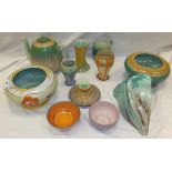 A collection of Shelley pottery wares,