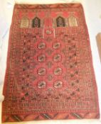 A Turkoman prayer rug,