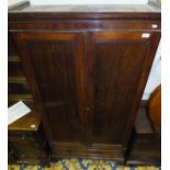 A 19th Century mahogany two door wardrobe / cupboard