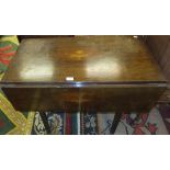 A 19th Century mahogany and inlaid drop leaf table