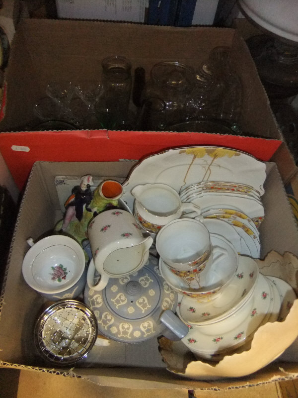 Four boxes of assorted decorative china to include vintage tea sets, etc. - Image 3 of 5