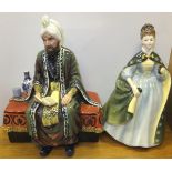 A Royal Doulton figurine "Premier", a "The Studio Potter - Omar Khayyam" pottery figure,