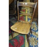 Three Oxford bar back dining chairs
